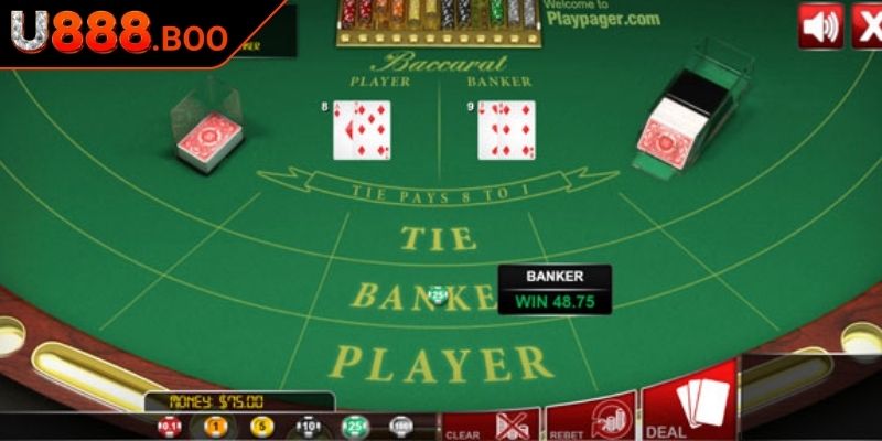 Baccarat U888 – Điểm Đến Vàng Cho Tín Đồ Casino Trực Tuyến 1 Giới thiệu về game Baccarat U888