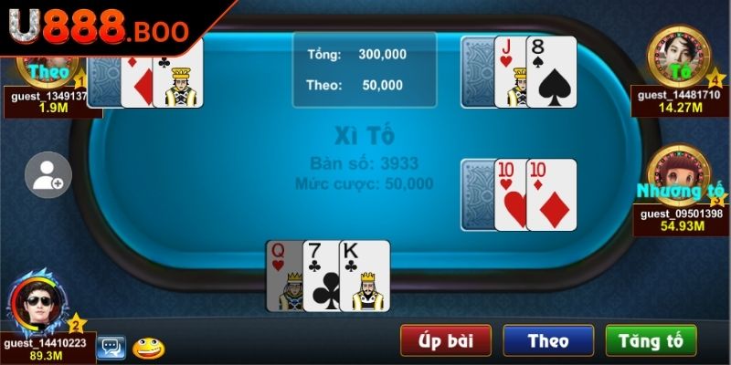 Khám phá game Xì Tố U888
